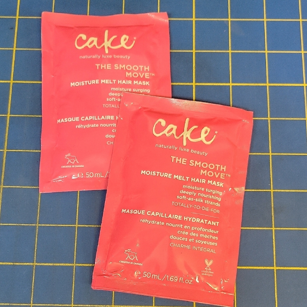 Cake The Smooth Move Hair Mask Set of 2 New 50ml Packages